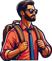 Back to School day student charachter for a also design vector