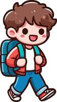 Back to School day student charachter for a also design vector