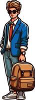 Back to School day student charachter for a also design vector