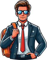 Back to School day student charachter for a also design vector