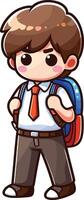 Back to School day student charachter for a also design vector