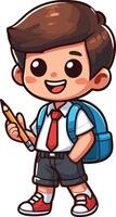 Back to School day student charachter for a also design vector