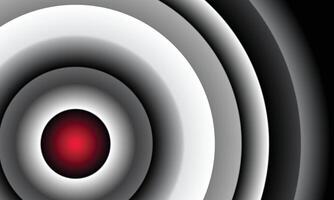 Circle gradient background. Radial color gradation. White, black, grey, and red rounded backdrop. For advertisement, branding, social media template, cover, or promotion. vector