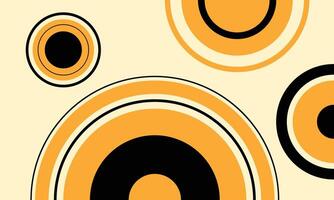 Abstract circle background. Rounded shapes backdrop template. Creative simple poster or banner graphic element. vector