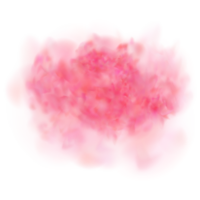 An explosion of colorful smoke clouds.Multicolor fog with blue and yellow particles.Explosions of color powder. png