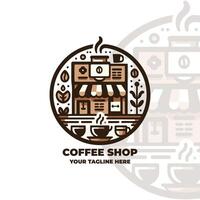 Coffee Shop Simple Minimalist Logo Design vector
