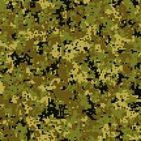 Pixel camouflage for a soldier army uniform. Modern camo fabric design. Digital military background. vector