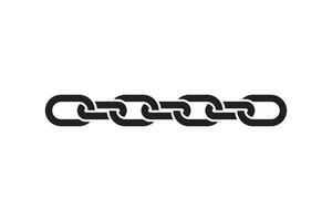 Chain link icon. Connection sign illustration. Linked interface design. vector