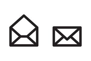 Mail icon sign. Letter envelope symbol. Message send to address illustration. vector