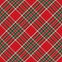 Tartan plaid pattern in red. Print fabric texture seamless. Check background. vector