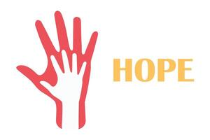 A hand extended to provide help or show the way. Symbol of help and assistance. Lending a helping hand to others is best used for educational purposes. vector