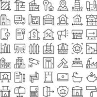 Real Estate House Home Icon Set. Perfect for user interface, new application vector