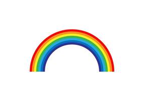 Rainbow illustration. Colorful abstract design. Color graphic symbol rain bow. vector
