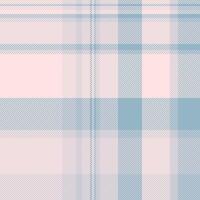 Handkerchief check plaid, jersey pattern tartan fabric. Goose textile background texture seamless in white and misty rose colors. vector