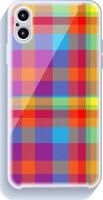 Smartphone cover design mockup. Template geometric pattern for mobile phone back part. Flat design. vector