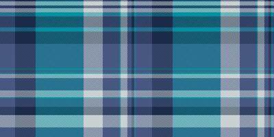 Wallpaper tartan texture pattern, identity seamless check plaid. Hobby textile background fabric in blue and cyan colors. vector