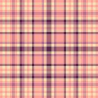 Fashion texture pattern check, folded textile fabric . Invitation background tartan plaid seamless in pink and red colors. vector