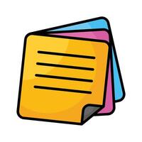 Get this high resolution icon of notes, ready to use and download vector