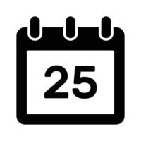A simple and versatile calendar icon, ideal for dates, scheduling, and time management vector