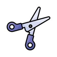 Visually appealing scissors icon, perfect for indicating cutting or editing functions vector