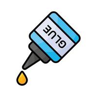 A compact and versatile glue bottle icon, ideal for crafting, adhesive, and creative projects vector