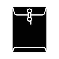 A flat paper container used to enclose letters or documents for mailing vector