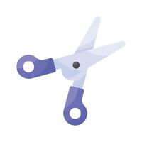 Visually appealing scissors icon, perfect for indicating cutting or editing functions vector
