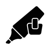 Check this creatively designed icon of highlighter, stationery item vector