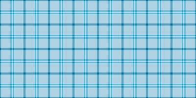 Down seamless plaid fabric, diagonal tartan check textile. Napkin background pattern texture in cyan and light blue colors. vector