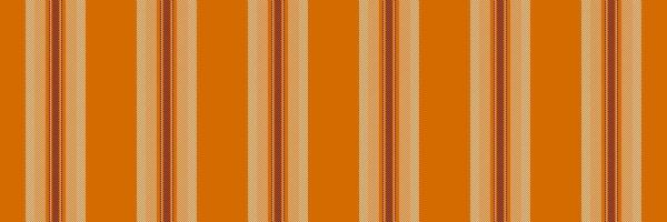Mexico lines pattern, fall textile stripe fabric. Masculine texture vertical seamless background in orange and light colors. vector