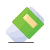 An eraser icon, ideal for digital, educational, and artistic applications, available in various styles vector