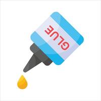 A compact and versatile glue bottle icon, ideal for crafting, adhesive, and creative projects vector