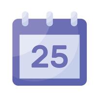 A simple and versatile calendar icon, ideal for dates, scheduling, and time management vector