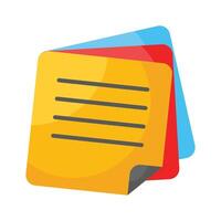 Get this high resolution icon of notes, ready to use and download vector