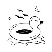 Grab this amazing icon of rubber duck in modern style vector