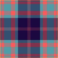 Pyjamas background textile seamless, france plaid pattern texture. Oktoberfest tartan check fabric in cyan and dark colors. vector