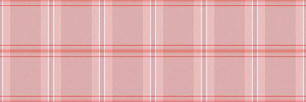 Part plaid fabric check, variety tartan texture . Chequered textile background seamless pattern in red and white colors. vector