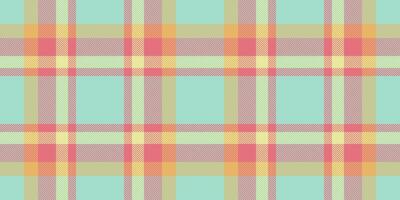 Upscale texture plaid fabric, table cloth tartan pattern background. Industrial seamless check textile in light and red colors. vector