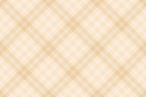 Harmony textile check tartan, collection seamless background. Checkered plaid pattern texture fabric in light and amber colors. vector