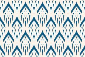 Abstract ikat pattern for seamless ethnic art in tribal and folk style. Print Aztec geometric ornament. Design for fabric, carpet, wallpaper, clothing. vector