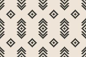 Pixel art fabric pattern, ethnic oriental geometric embroidery, traditional aztec abstract background, design for surface, fabric, clothing, wrap and sarong. vector