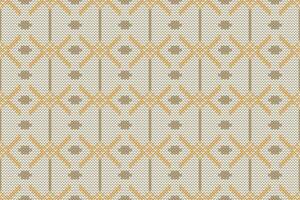 Knitted Pattern Background with Rustic and Vintage Design Elements vector