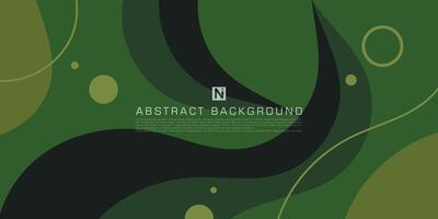Abstract 3D background with green wave overlap design for banner cover book flayer and other element graphic design. Eps10 vector