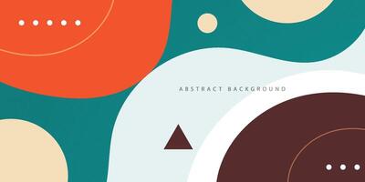 Abstract 3D wave art background design with colorful orange, brown, and green combination background. Eps10 vector