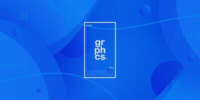 Abstract minimal geometric overlap blue background design. 3D simple shape pattern background. Eps10 vector