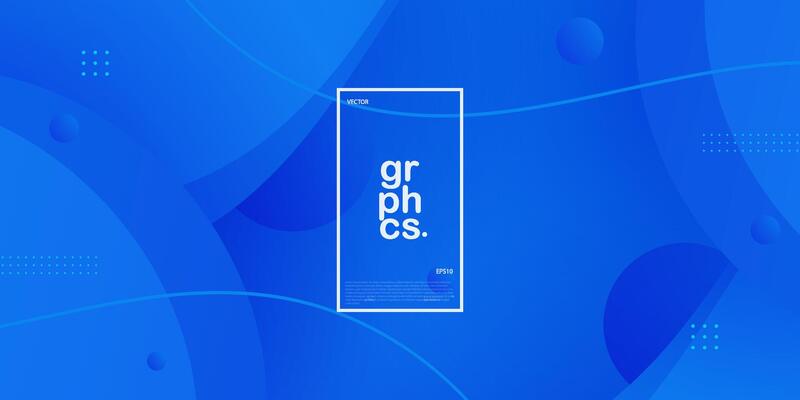 Abstract minimal geometric overlap blue background design. 3D simple shape pattern background. Eps10
