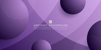 Dark purple gradient illustration background with curved and circle shapes. Abstract background design with simple geometric style. Cool design. Eps10 vector