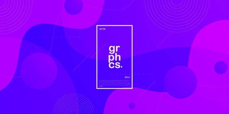 Minimal dynamic purple gradient fluid textured background with 3D style wave liquid color pattern. Eps10