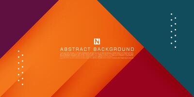 Abstract background colorful orange, red, green, and purple square overlap background. 3D look with shadow pattern shapes. Eps10 vector