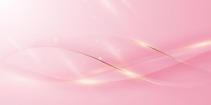Abstract background design, modern pink and gold geometric element design. vector
